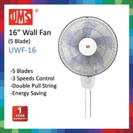 UMS 16" Wall Fan UWF16 / MAVA 16" Kipas Dinding MV40 / KHIND 16" Wall Fan WF1602SE