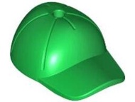 【樂高大補帖】LEGO 樂高 綠色 棒球帽 棒球隊 老帽 鴨舌帽 耳機帽 帽子【6032177/11303】MH-13