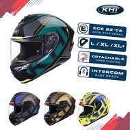 KHI K120 Fullface Motorcycle Helmet | JPJ Approved Full Face Motor Helmet