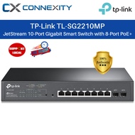 TP-Link TL-SG2210MP JetStream 10-Port Gigabit Smart Switch with 8-Port PoE+ TP Link Switch PoE Switc