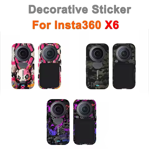 Decorative Sticker for Insta360 X6 Camera Body Protective Cover Colorful Decals Waterproof Skins Cus