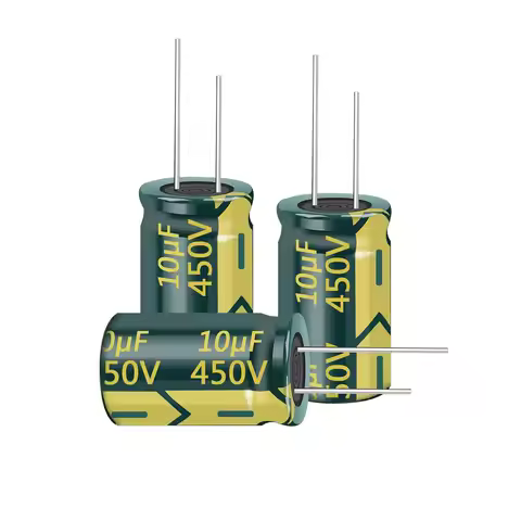 10/20pcs 450V 10UF Capacitor 10X17MM(0.39x0.67in) High Frequency Aluminum Electrolytic Capacitors fo