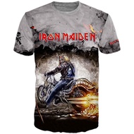 Men Women 3D T Shirt Iron Maiden Printed T Shirts Couples Heavy Metal T-shirt Skull Top Tee Plus Size 6XL