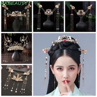 MXBEAUTY1 Flower Tassel Hairpin, Korean Style Pearl Hanfu Hair Stick Set, Retro Hair Fork Barrettes Hair Accessories Chinese Style Hair Clip Hanfu