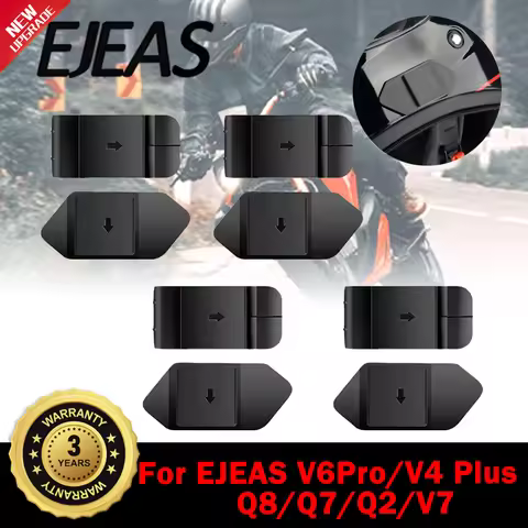 4/1 Set Motorcycle Helmet Intercom U-shaped Mounting Clip For EJEAS V4 PLUS /V6 PRO+ with Double-Sid
