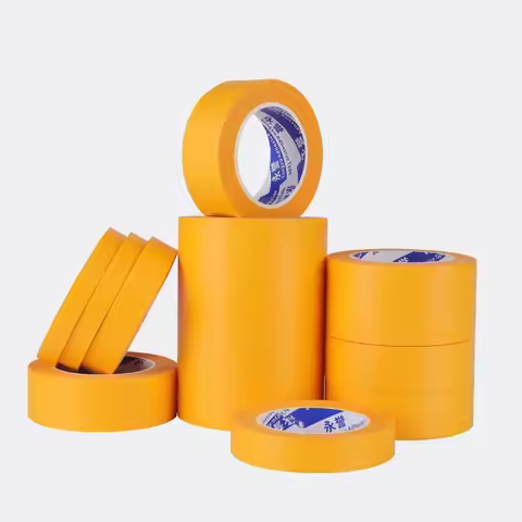 Automotive Masking Tape Yellow Painters Tape Length 49.2FT Width 10-100mm Cars Detailing Masking Tap