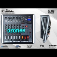 Unik MIXER BLACK SPIDER ML 603 6 CHANNEL ORIGINAL Murah