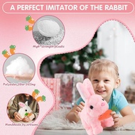 Sanrio | Hopping Bunny Toy Realistic Bunny Robot Bunny Simulated Rabbit Electric Plush Toy Can Walk 
