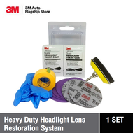 3M™ Quick Headlight Clear Coat Wipes ชุดขัดโคมไฟรถยนต์ กระดาษทราย เบอร์ 500 800 1000 3000 แผ่นเคลือบ