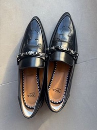 TOGA PULLA Black Leather Loafers