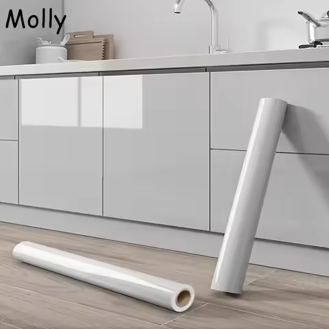 Self Adhesive Wallpaper Heat & Oil Resistant Furniture Renovation Sticker Kitchen Cabinet Table Sink