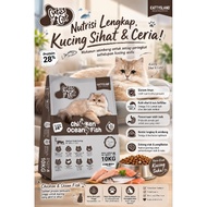 Jualan Hebat  Makanan Kucing 10kg Cutes Cat Flavour Chicken Ocean Fish