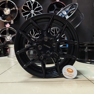 [4PCS] New Sport Rim 15inch Lenso Draken 15X7JJ ET40 8H100/114.3 Matt Black