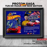 Frame Hotwheels Proton Saga Tun Mahathir Edition Edition With Frame