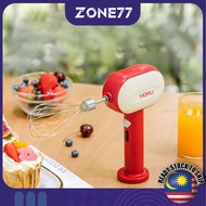 Electric Hand Mixer Wireless Stainless Steel Egg Beater Electric Whisk Mixer Household Handheld Whis