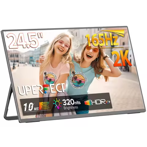 UPERFECT 24.5" 2K 165Hz Gaming Screen Portable Monitor 320Nits External Second Screen Laptop Display