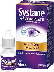 Alcon Systane Complete All-In-One Lubricant Eye Drops (For Dry,Gritty & Sore Eyes) 10Ml