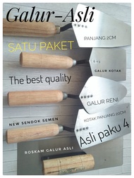 PAKET HEMAT Sendok/cetok Tembok semen BAJA tukang bangunan GALUR – ASLI BAJA ASLI