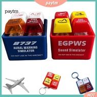 PTM Egpws Warning Sound Simulator Cockpit Safety Button Keychain 1 or 2 Pcs Crew Keychain with Egwps