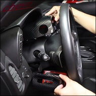 For Chevrolet Corvette C6 ZR1 Z06 2005-2013 ABS Plastic Steering Wheel Steering Column Base Cover De