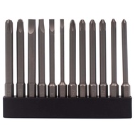 Ready Stock 12Pcs Screwdriver Bits 75mm Magnetic Screwdriver Bits 1/4inch Screwdriver