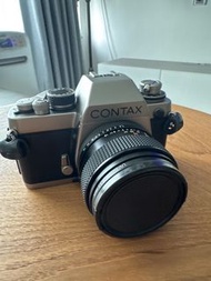 Contax S2 鈦金屬高級菲林單反相機 連zeiss 50/1.4 planar 鏡頭 一切測光運作正常