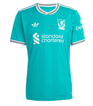 《Adidas Authentic 》"25-26 season Liverpool second home jersey green short sleeved football jersey me
