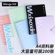 [A4 Folder] Transparent Flip Information Book Large Capacity Student Test Paper Storage Bag Maternit