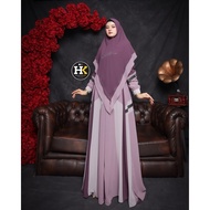 [ Garansi] Zahira Syari Series Ori Hk By Dermawan / Gamis Syari Polos