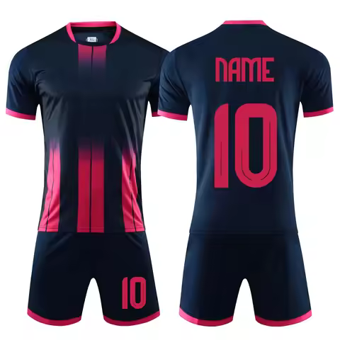 DIY Customized Long Short Sleeved Children Adult Football Uniforms College Survetement Soccer Kits M