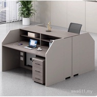 Office 4-Bit Desk Chair Four-Bit/Staff Desk Financial Staff Bit Combination 2 Modern/Card Holder Sim