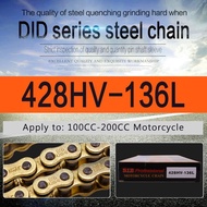 Motorcycle Chain NO Oil Seal Golden Chain DID Oring Universal 520 525 415 428 Chains 120 130 136 Lin