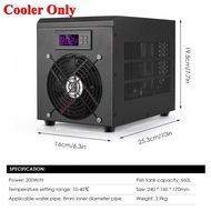 180W 60L Sustainable Refrigeration Aquarium Water Chiller Fish Tank Cooler Heater System 10-40℃ Con