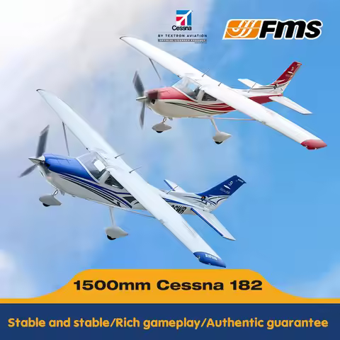 Fms 1500mm Cessna 182 Training Aircraft Electric Remote Control Model Aircraft Fixed Wing Outdoor Re