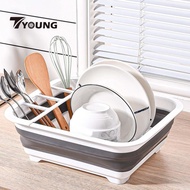 [In Stock] Dish Drainer, Dish Drainer with Drainer Board ,portable Dish Drying Rack for Travel Trailer