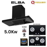 ELBA HOOD EH-R9033(BK) Designer Cooker Hood Kitchen Hood and Hob EGH-K8842G(BK) & EGH-K8843G(BK) / 抽