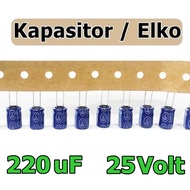 X10 Elco Capacitor 220uF/25V 220/25V 220uF/25 Capacitor 220uF 25V 220uF/25V 220micro 25Volt Contents