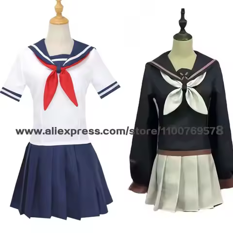Custom size Anime Yandere Simulator Ayano Aishi Yandere-chan Cosplay Costumes School Uniform Ryoba A