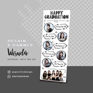 XBanner Wisuda, XBanner Sidang, Jasa Desain Banner Wisuda, Spanduk