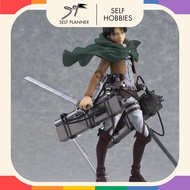 Mh14 Model Figma 207 Eren Yeager, Figma 203 MIKASA Ackerman, Figma 213 Levi Ackerman In Attack MS SF