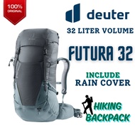 DEUTER Futura 32 Hiking Backpack ( Original Deuter, 32L Volume, Unisex, Free Rain Cover)