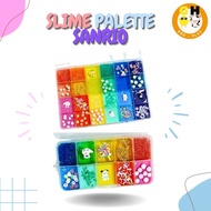 Sanrio Slime Palette Educational Toys 24 pcs 10 pcs Colorful Glitter Topping Slime Toys by GHEduPlay