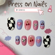 Press on Nails Handmade | Cute Nails - Fake Nails by.awul | Handmade fake nails/fake nails custom ge