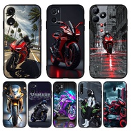 for OPPO Reno 8T 7 lite 7z 5G 6 4G 11F 12F 12FS 12 motorcycle 7Y31 Soft Black TPU Phone Case