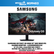 SAMSUNG Odyssey G5 G50D 32" QHD 180HZ IPS Gaming Monitor - LS32DG502EEXXS
