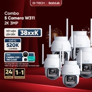 [GIVE CAMERA + CLOUD] Combo of 5 BOTSLAB W311 Outdoor Cameras with Sharp 360 Rotation - Human Detect