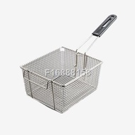 Frying basket, commercial stainless steel screen, oil filter, 81 net, French fries pan, square lea