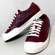 全新 NIKE ALL COURT LOW LEATHER 沙皮狗 皮革 酒紅色 US8.5 26.5號 407732-601 TP0-21