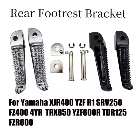 Motorcycle Rear Footrest Foot Pegs Pedal Bracket For Yamaha XJR400 YZF R1 SRV250 FZ400 4YR TRX850 YZ