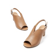 Sandal nữ da thật 7cm Open Toe Kosu KS-23014 Xăng đan cao gót siêu êm nhẹ chống đau mỏi chính hãng N